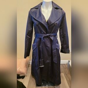 Angelina Midnight Blue Trench Coat